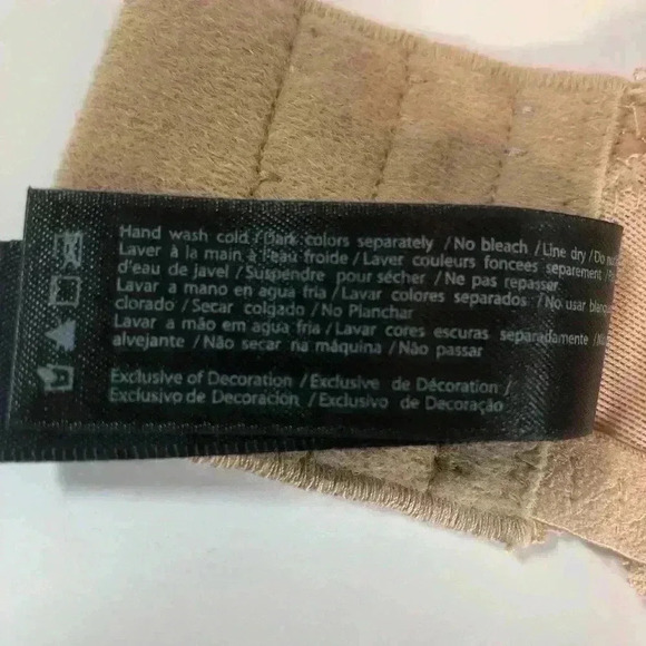 Dominique Women’s Beige Lace Minimizer Underwire Bra Adjustable Straps Size 32F - Picture 8 of 9